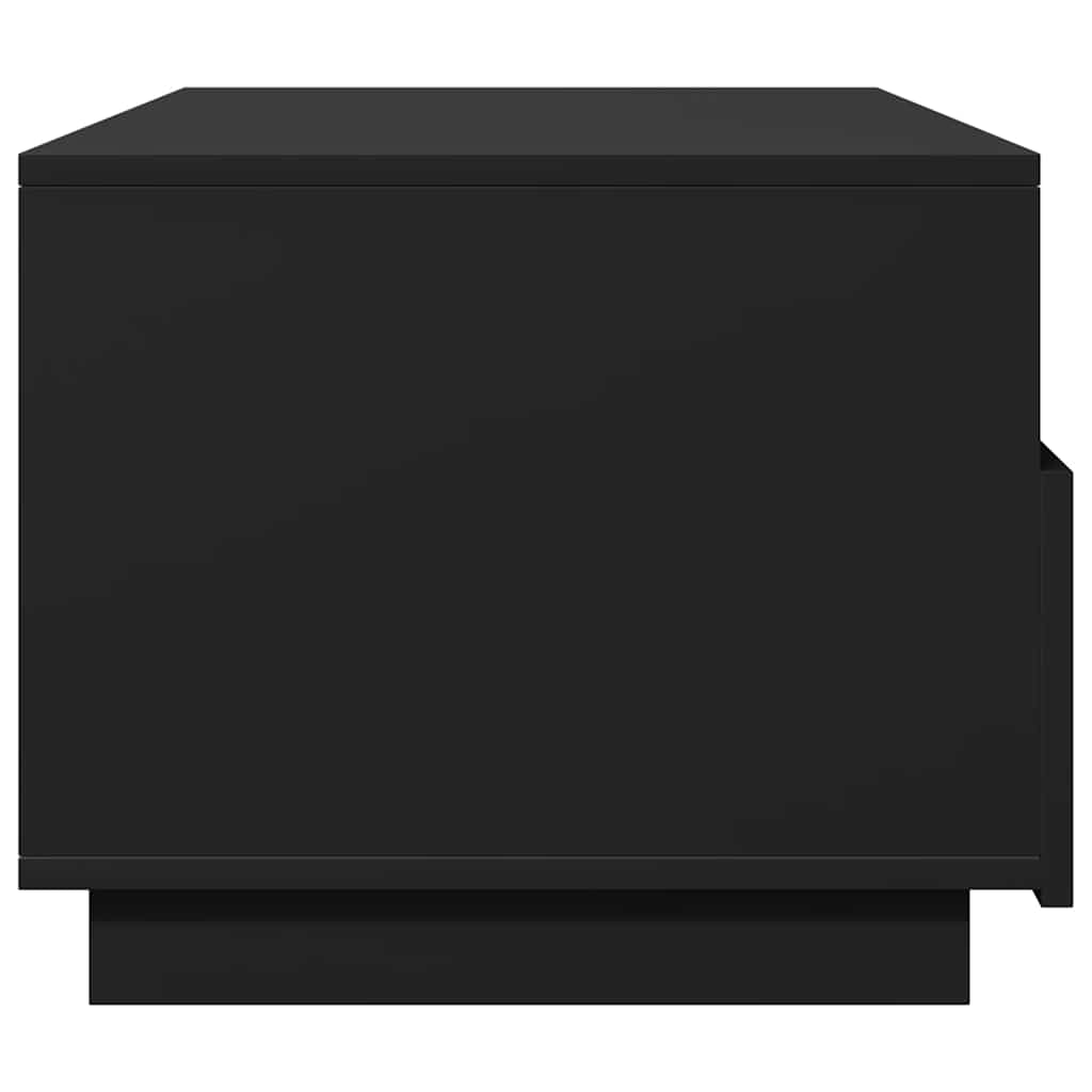 Salongbord Med Led-Lys Svart 90X49X40 Cm