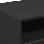Salongbord Med Led-Lys Svart 90X49X40 Cm