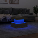 Salongbord Med Led-Lys Sonoma Eik 50X50X40 Cm