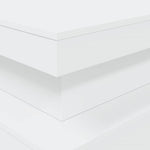 Salongbord Med Led-Lys Hvit 90X50X40 Cm