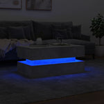 Salongbord Med Led-Lys Betonggrå 90X50X40 Cm