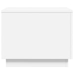 Salongbord Med Led-Lys Hvit 50X50X40 Cm