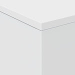 Salongbord Med Led-Lys Hvit 50X50X40 Cm
