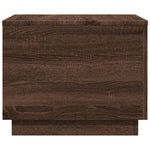 Salongbord Med Led-Lys Brun Eik 50X50X40 Cm