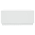Salongbord Med Led-Lys Hvit 90X50X40 Cm