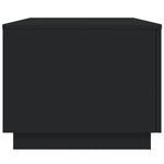 Salongbord Med Led-Lys Svart 90X50X40 Cm