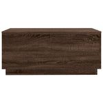 Salongbord Med Led-Lys Brun Eik 90X50X40 Cm
