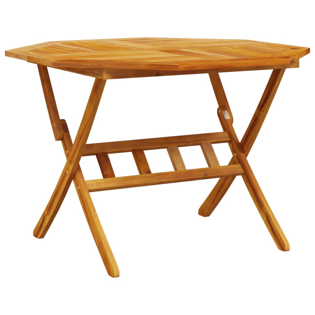 Sammenleggbart Hagebord Ø110X75 Cm Heltre Akasie