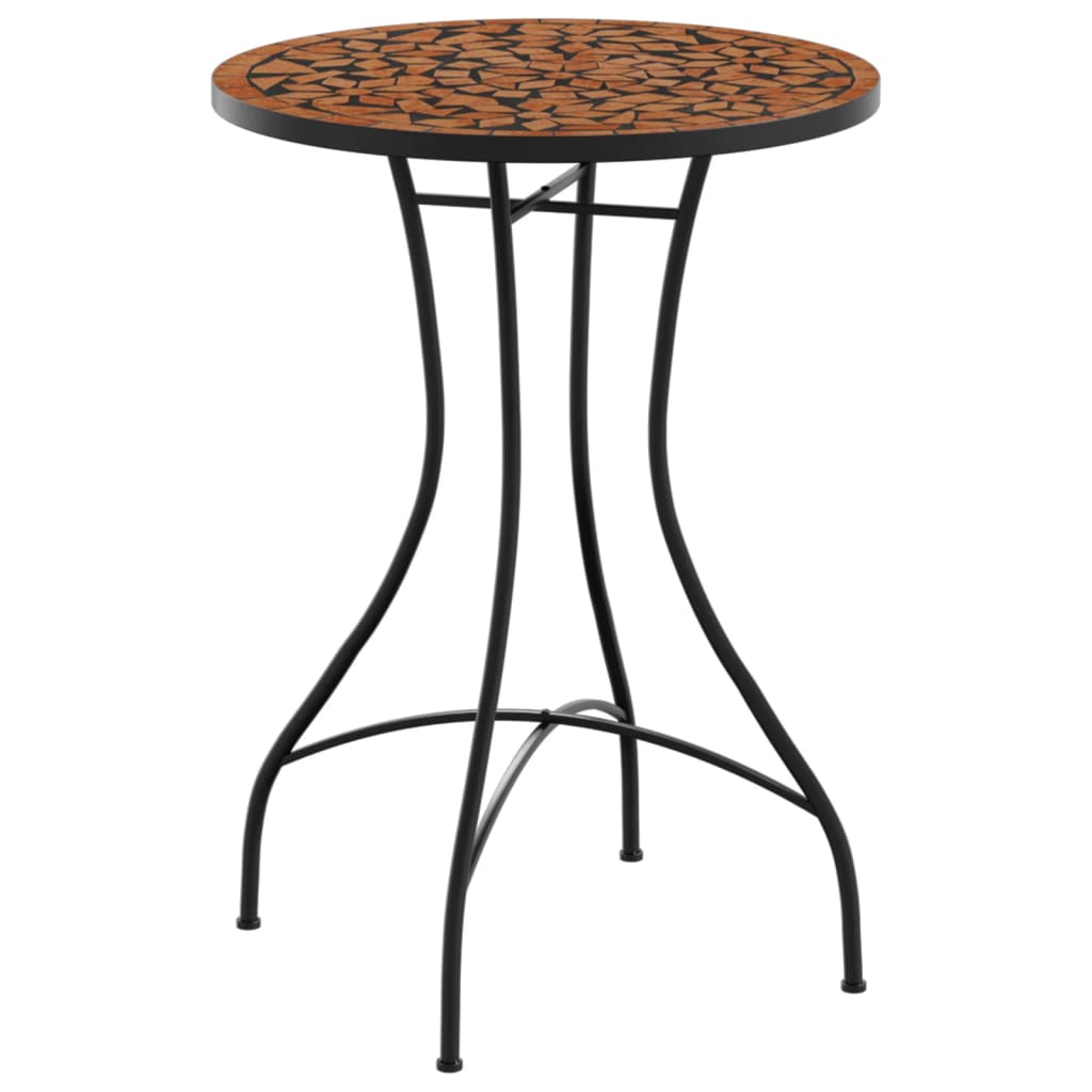 Bistrobord Med Mosaikk Terrakotta Ø50X70 Cm Keramikk
