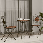 Bistrobord Med Mosaikk Terrakotta Ø50X70 Cm Keramikk