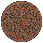 Bistrobord Med Mosaikk Terrakotta Ø50X70 Cm Keramikk