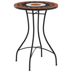 Bistrobord Med Mosaikk Terrakotta Og Hvit Ø50X70 Cm Keramikk