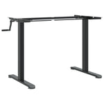 Stående Ramme For Skrivebord Svart (94-135)X60X(70-114) Cm Stål