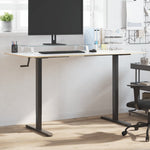 Stående Ramme For Skrivebord Svart (94-135)X60X(70-114) Cm Stål