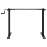 Stående Ramme For Skrivebord Svart (94-135)X60X(70-114) Cm Stål