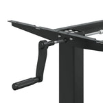 Stående Ramme For Skrivebord Svart (94-135)X60X(70-114) Cm Stål