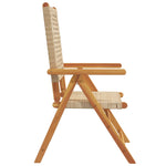 Hagestoler 2 Stk Beige Heltre Akasie Og Polyrotting