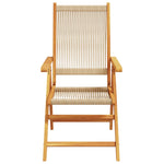 Hagestoler 2 Stk Beige Heltre Akasie Og Polypropylen