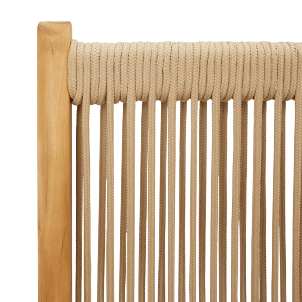 Hagestoler 2 Stk Beige Heltre Akasie Og Polypropylen