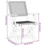 Hagestoler 2 Stk Beige Heltre Akasie Og Polyrotting