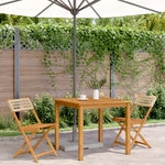 Bistrostoler 2 Stk Beige Heltre Akasie Og Polyrotting
