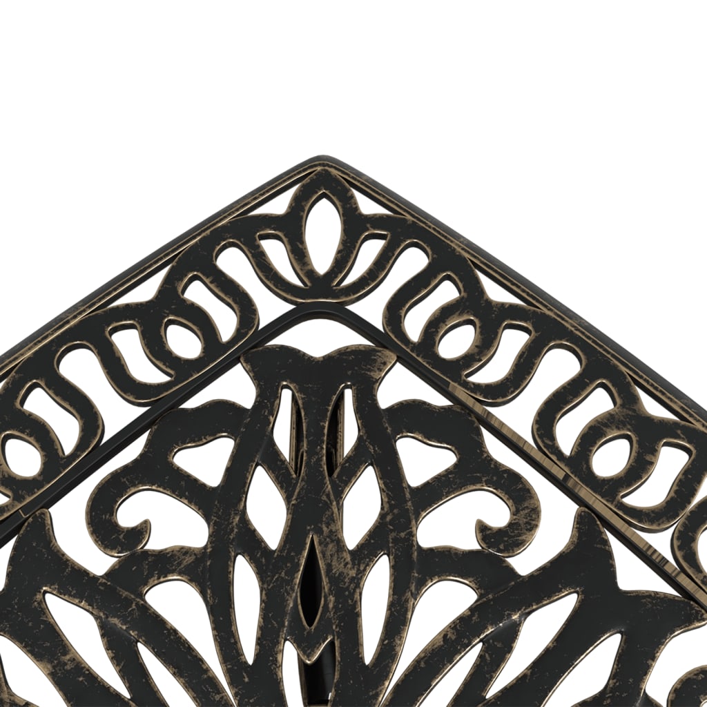 Hagebord Bronse 53X53X53 Cm Støpt Aluminium