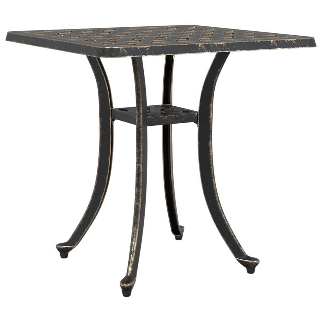 Hagebord Bronse 53X53X53 Cm Støpt Aluminium