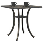 Hagebord Bronse 53X53X53 Cm Støpt Aluminium