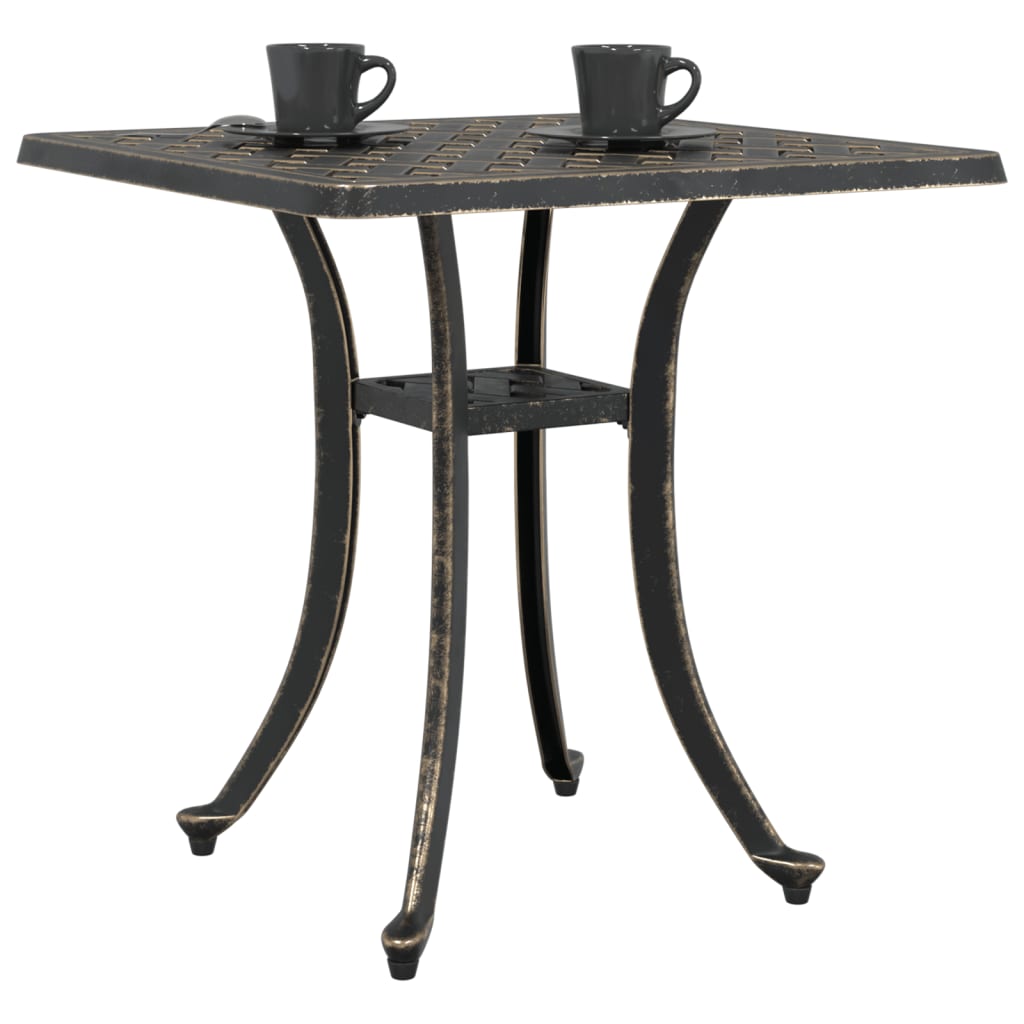 Hagebord Bronse 53X53X53 Cm Støpt Aluminium