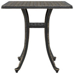 Hagebord Bronse 53X53X53 Cm Støpt Aluminium