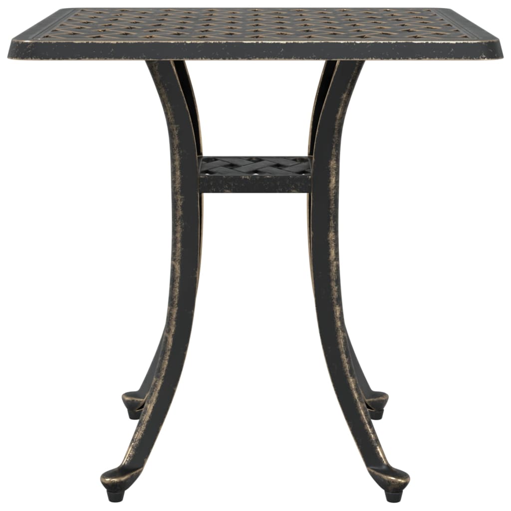 Hagebord Bronse 53X53X53 Cm Støpt Aluminium