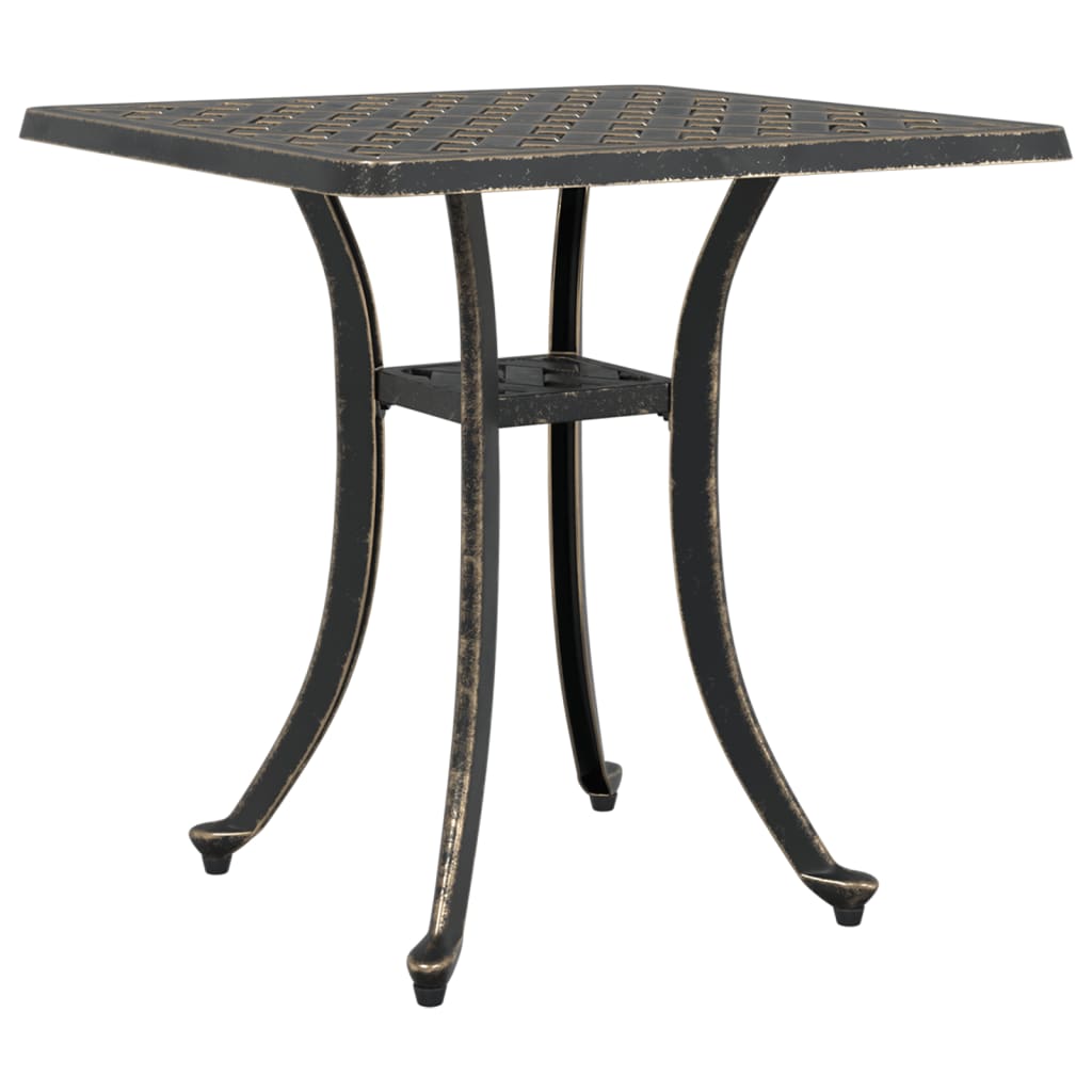Hagebord Bronse 53X53X53 Cm Støpt Aluminium