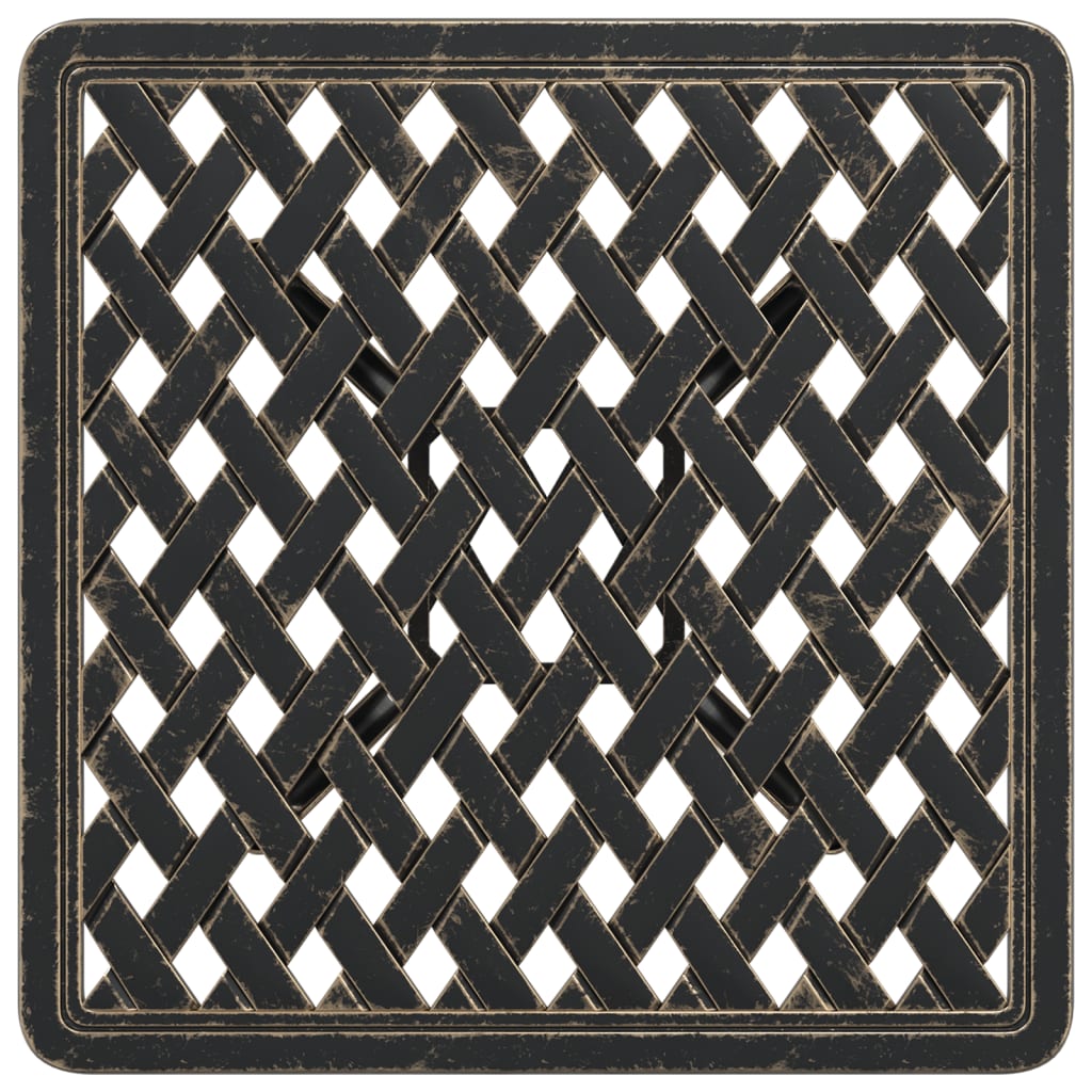 Hagebord Bronse 53X53X53 Cm Støpt Aluminium