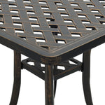 Hagebord Bronse 53X53X53 Cm Støpt Aluminium