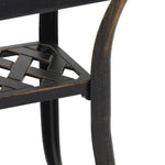 Hagebord Bronse 53X53X53 Cm Støpt Aluminium