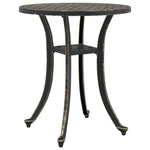 Hagebord Bronse Ø48X53 Cm Støpt Aluminium