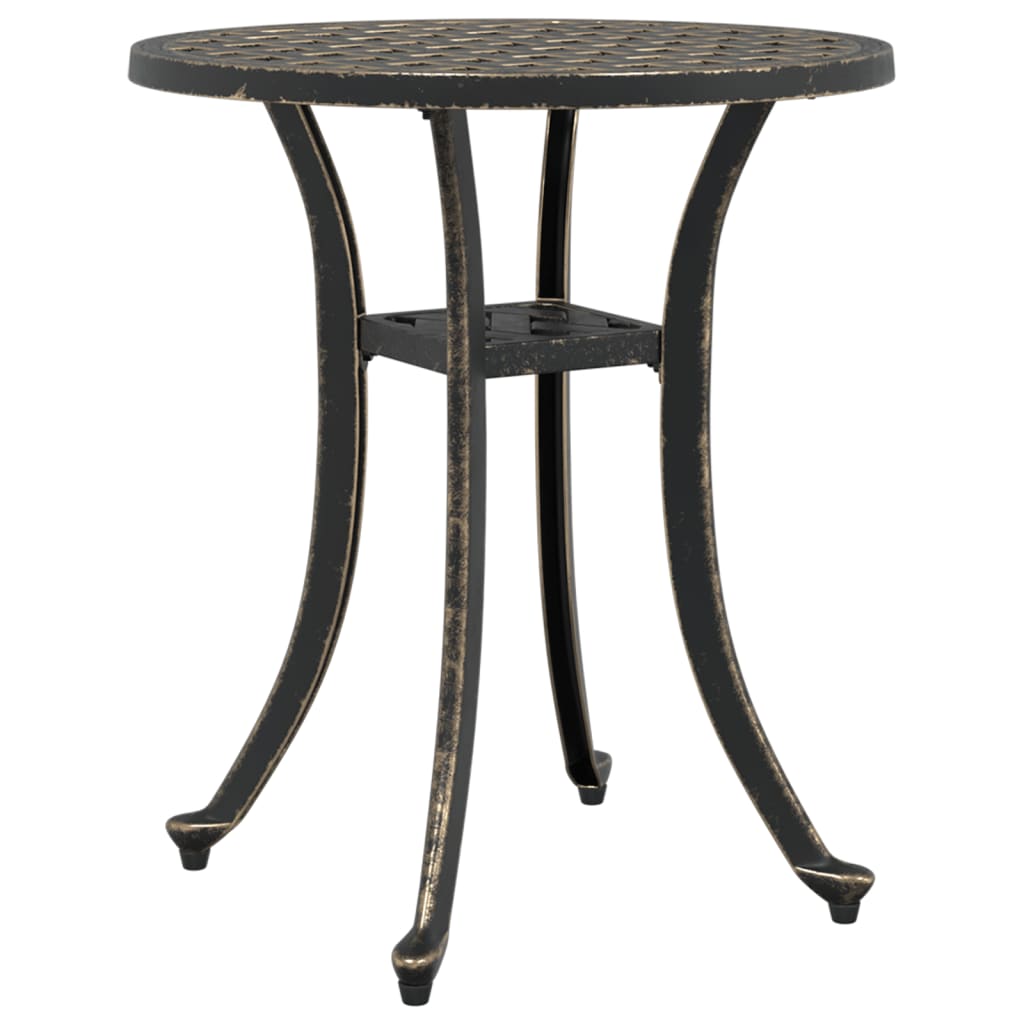 Hagebord Bronse Ø48X53 Cm Støpt Aluminium