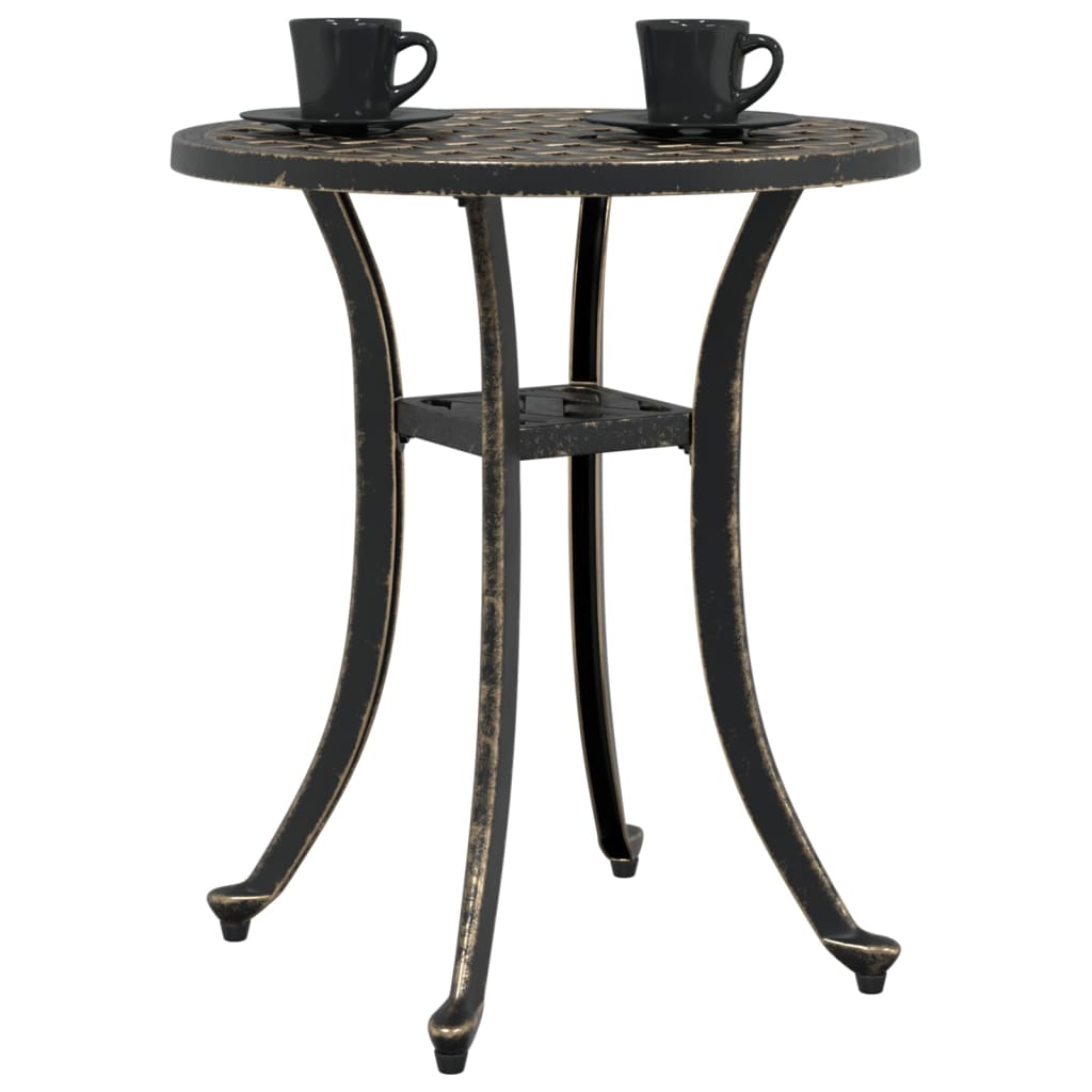 Hagebord Bronse Ø48X53 Cm Støpt Aluminium