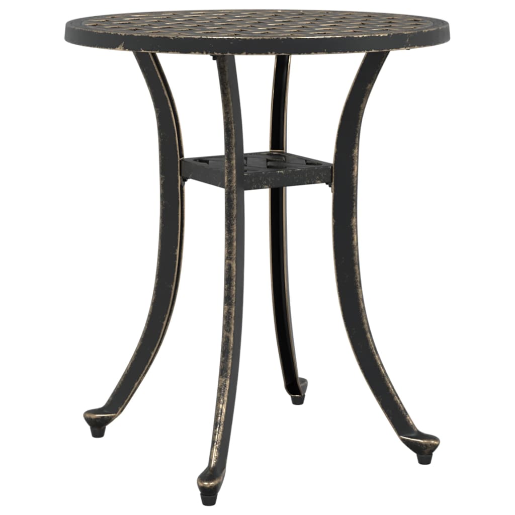 Hagebord Bronse Ø48X53 Cm Støpt Aluminium