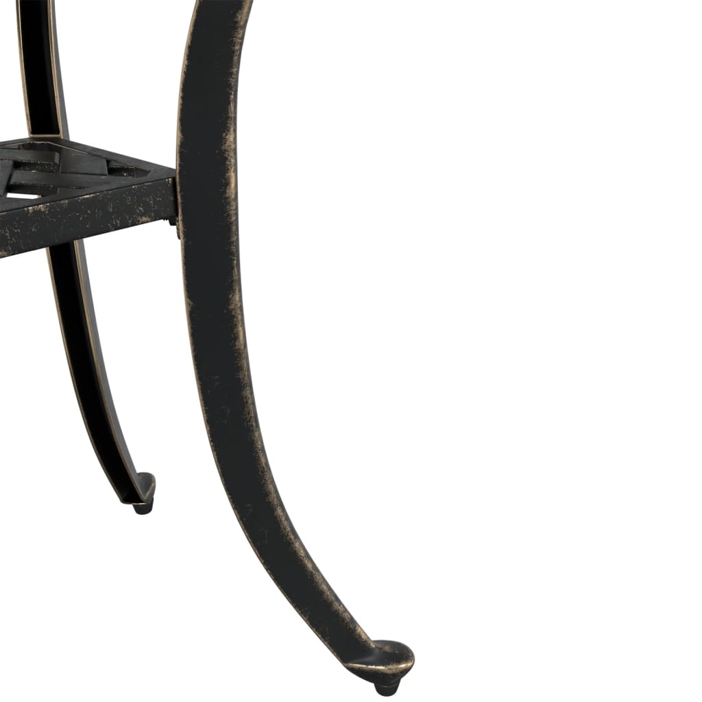 Hagebord Bronse Ø48X53 Cm Støpt Aluminium