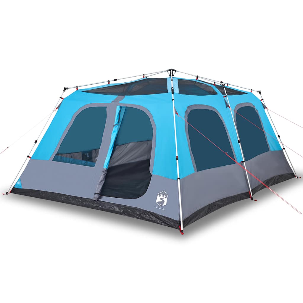 Familietelt For Camping 10 Personer Blå Hurtigutløser
