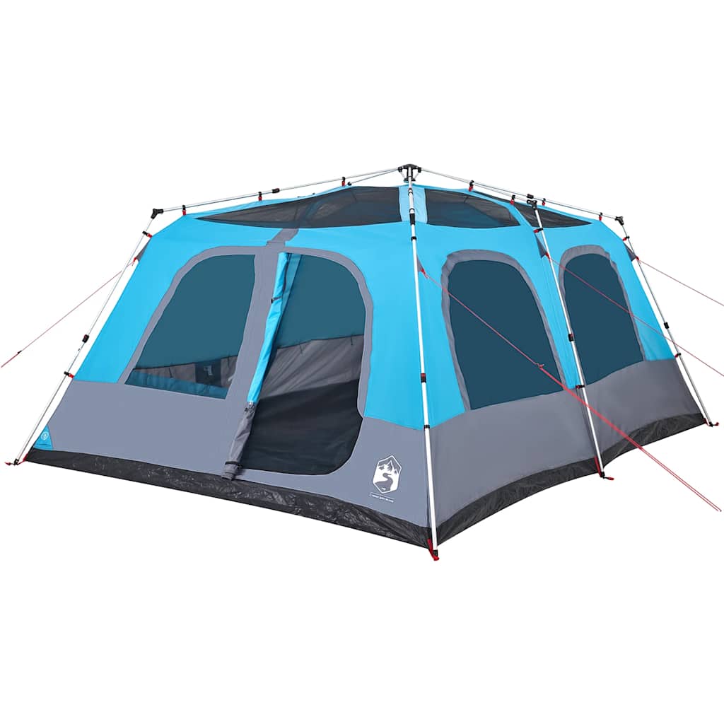 Familietelt For Camping 10 Personer Blå Hurtigutløser