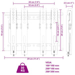 Tv-Veggfeste 14-42 Tommers Skjerm Maks. Vesa 200X200 Mm 30 Kg