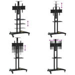 Tv-Stativ På Hjul 32-70 Tommers Skjerm Maks Vesa 600X400Mm 60Kg