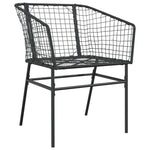 Hagestoler 2 Stk Svart Polyrotting