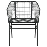 Hagestoler 2 Stk Svart Polyrotting