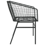 Hagestoler 2 Stk Svart Polyrotting