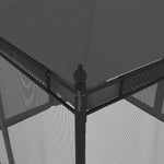 Paviljong Med Nettingvegger Antrasitt 2,93X2,93 M Stål