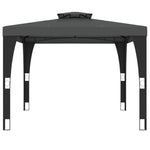 Paviljong Med Dobbelttak Antrasitt 2,98X2,98 M Stål