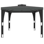 Paviljong Med Dobbelttak Antrasitt 3,98X2,98 M Stål